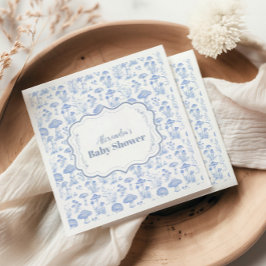 Guardanapo De Papel Toile De Jouy Mushroom Woodland Chá de fraldas