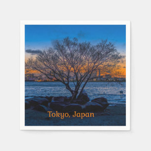 Guardanapo De Papel Tokyo Sunset, fotografia artística,