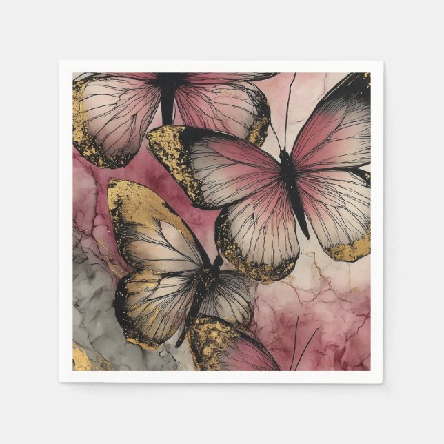 Guardanapo De Papel Tolerância à borboleta (Frente)