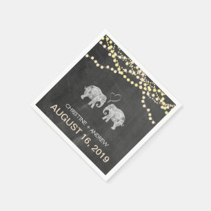 Guardanapo De Papel TONELADAS de corda do Amor-Elefante das luzes