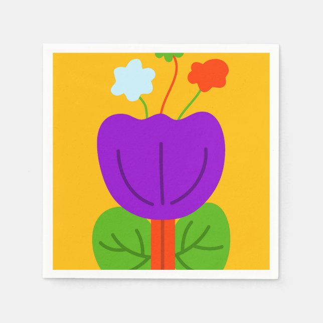 Guardanapo De Papel Tons vibrantes (Frente)