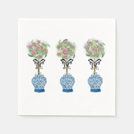 Guardanapo De Papel Tópico, azul e manivela branca