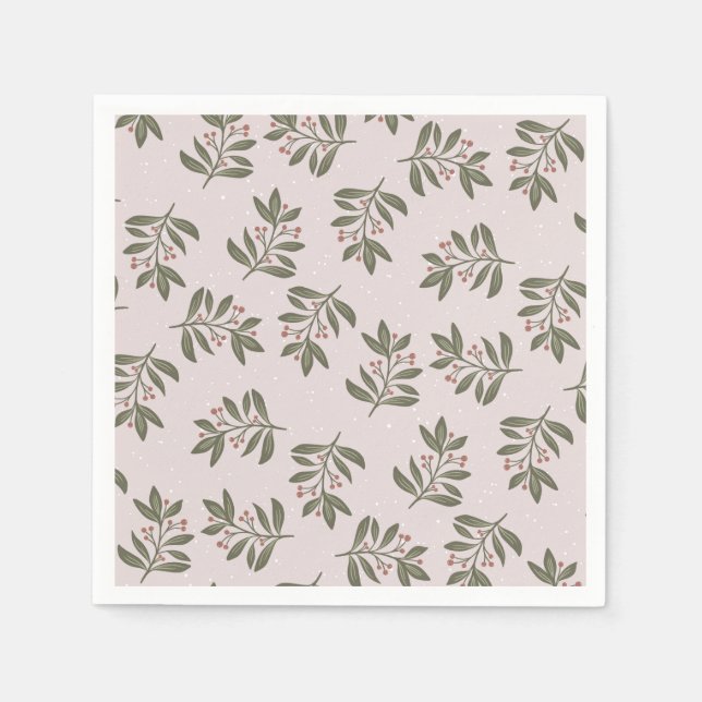 Guardanapo De Papel Torneiras e neve de inverno (Frente)