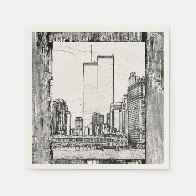 Guardanapo De Papel Torres Gêmeas (Frente)