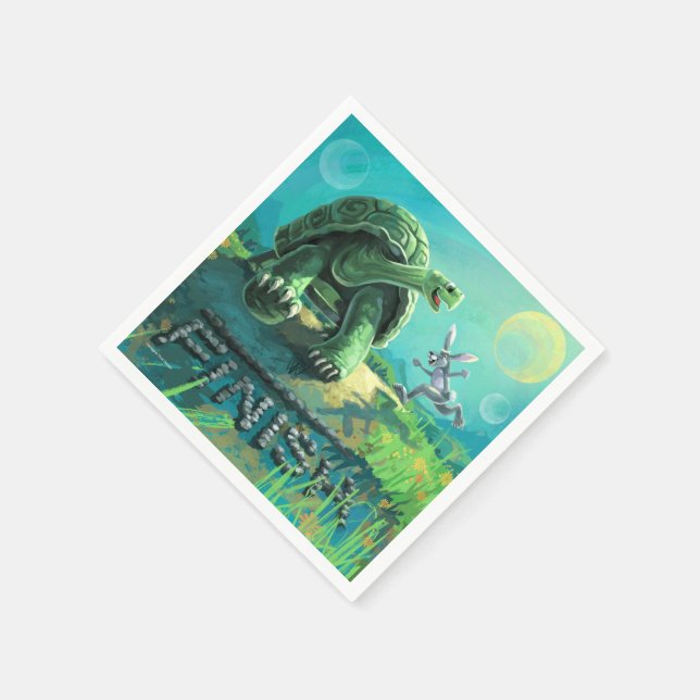 Guardanapo De Papel Tortoise e a arte da lebre (Canto)