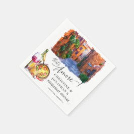 Guardanapo De Papel Toscana Itália | Comida Italiana | Jantar de Ensai