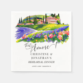 Guardanapo De Papel Toscana Itália | Comida Italiana | Jantar de Ensai