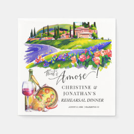 Guardanapo De Papel Toscana Itália | Comida Italiana | Jantar de Rehea