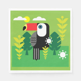Guardanapo De Papel Toucan Tropical Bird