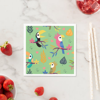 Guardanapo De Papel Toucans & Parrots