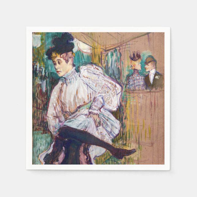 Guardanapo De Papel Toulouse-Lautrec - Jane Avril Dancing (Frente)