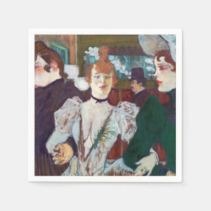 Guardanapo De Papel Toulouse-Lautrec - La Goulue chegando ao Rouge