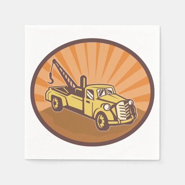Guardanapo De Papel Tow Truck Paper Napkins (Frente)