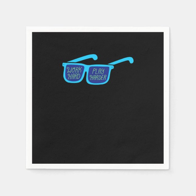 Guardanapo De Papel Trabalhe com o Duro para os Duros (Frente)