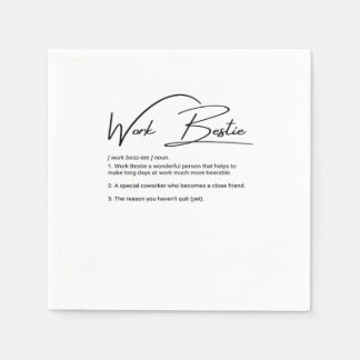 Guardanapo De Papel Trabalho Bestie Engraçado Colega Colega Clássica