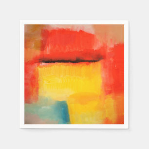 Guardanapo De Papel Trabalho de arte de Abstrato minimalista colorida