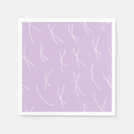 Guardanapo De Papel Tracinhos Abstratos Retro Quentes | Lilás Suave