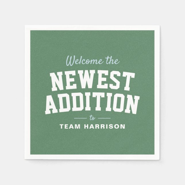 Guardanapo De Papel Traço azul do chá de fraldas de futebol personaliz (Frente)