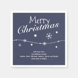 Guardanapo De Papel Tradicional - Azul Clássico - Nápoles de Natal