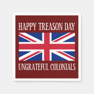 Guardanapo De Papel Traição dia feliz Colonials o 4 de julho ingrato