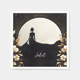 Guardanapo De Papel Traje Masculino Smoking Preto Gravata Borboleta Fe