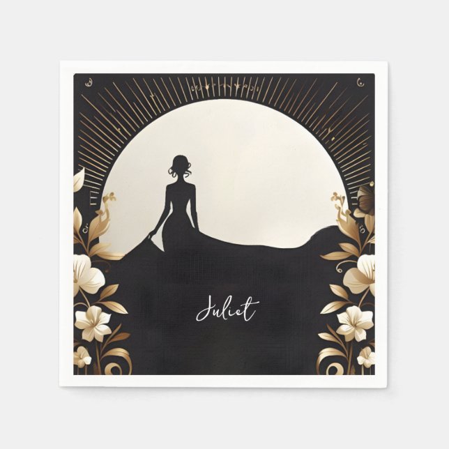 Guardanapo De Papel Traje Masculino Smoking Preto Gravata Borboleta Fe (Frente)