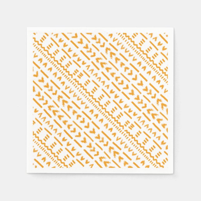 Guardanapo De Papel Trajetórias de mudo solar padrão africano (Frente)