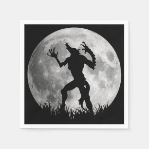 Guardanapo De Papel Transformação legal da Lua cheia do homem-lobo