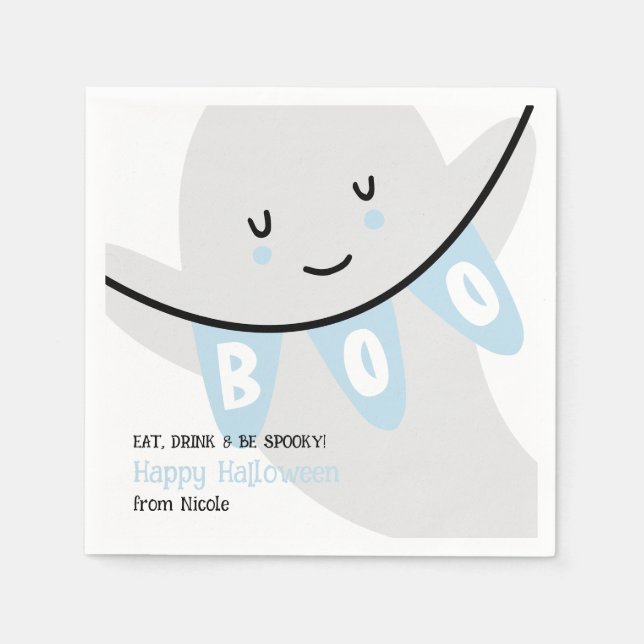 GUARDANAPO DE PAPEL TRATAMENTO DE CRIANÇAS COM BOO BOO FANTASMA (Frente)