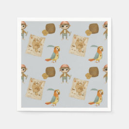 Guardanapo De Papel Treasure Hunters Pirate Birthday