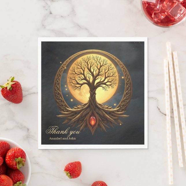Guardanapo De Papel Tree of Life – Moonlit Enlightenment  (Insitu)