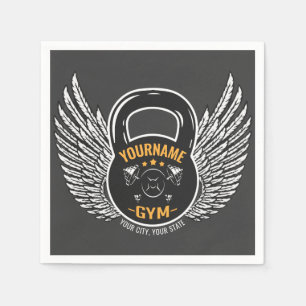 Guardanapo De Papel Treinador Personalizado de Malhações GYM Kettleb