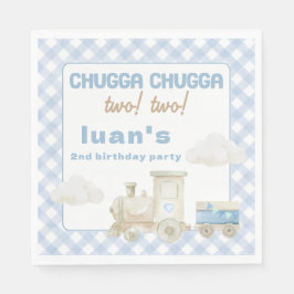 Guardanapo De Papel Trem Chugga Chugga de Aniversário