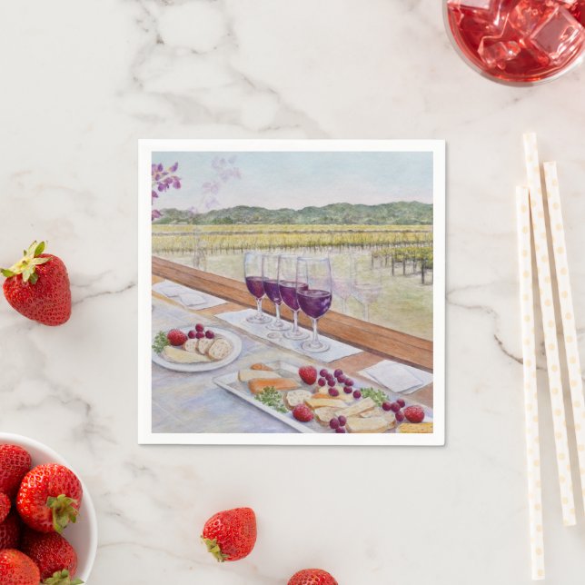 Guardanapo De Papel Trem de Vinho Hora Feliz (Insitu)
