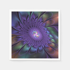 Guardanapo De Papel Trendy Colorful Modern Abstrato Fractal