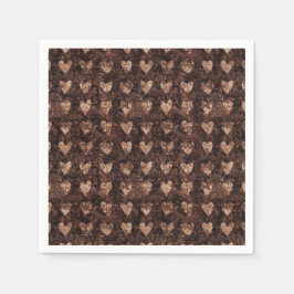 Guardanapo De Papel Trendy Contemporânea Heart Pattern Festa de Natal
