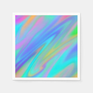 Guardanapo De Papel Trendy luxuoso azul roxo, azul, holográfico