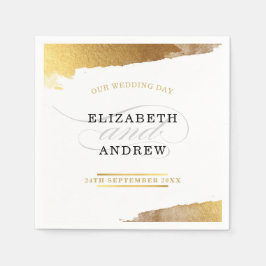 Guardanapo De Papel TRENDY RECEPÇÃO bordo de ouro luxo moderno