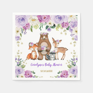 Guardanapo De Papel Trendy Woodland Baby Forest Birthday