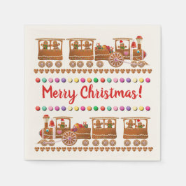 Guardanapo De Papel Trens de Natal de Gingermore
