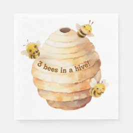 Guardanapo De Papel Três Abelhas Napkins