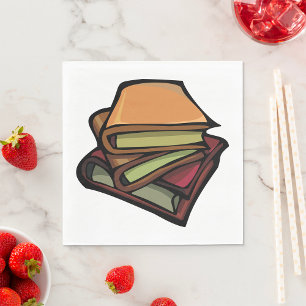 Guardanapo De Papel Três Livros Antigos Empilhados Juntos