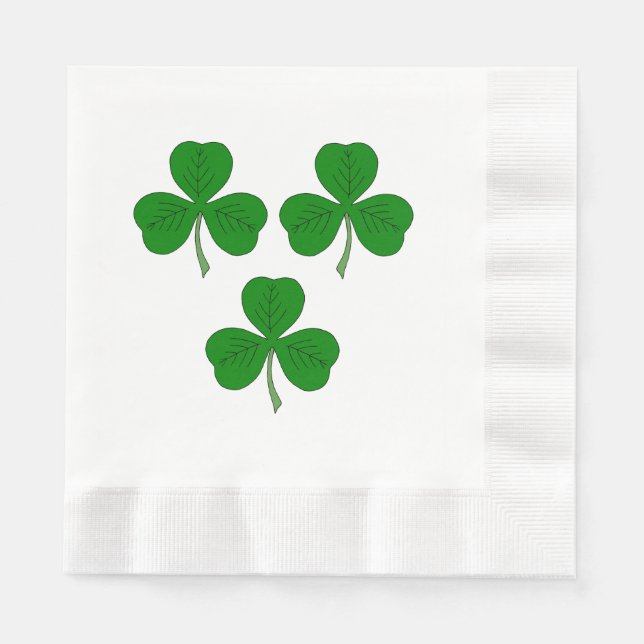 Guardanapo De Papel Três Shamrocks (Frente)