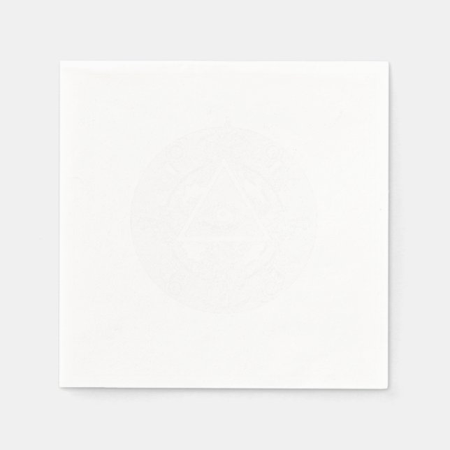 Guardanapo De Papel Triângulo de Conspiração Illuminati Masonic Mandal (Frente)