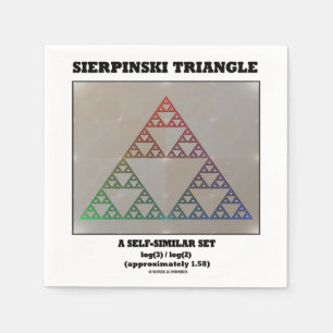 Guardanapo De Papel Triângulo de Sierpinski (grupo Auto-Similar do