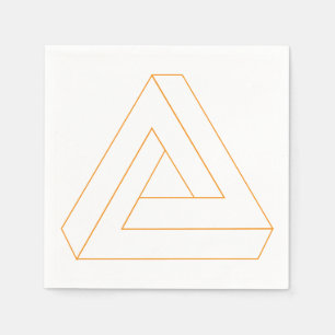 Guardanapo De Papel Triângulo Impossível Napkins