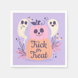 Guardanapo De Papel Trick or Treat Fantasma