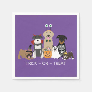 Guardanapo De Papel Trick Ou Tratar Pets Figurinos De Halloween