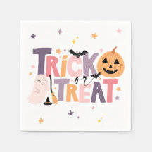 Trick ou Treine o Halloween Napkins
