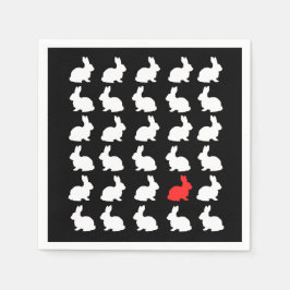 Guardanapo De Papel Trinta e Felizes Papéis de Bunnies